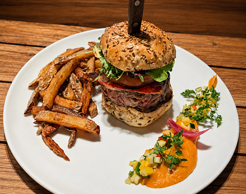 Burger authentique.